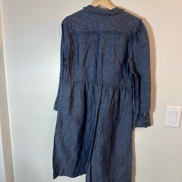 Marc by Marc Jacobs - Denim Dress w/ Ruffles size 8 - Picture 6 of 11